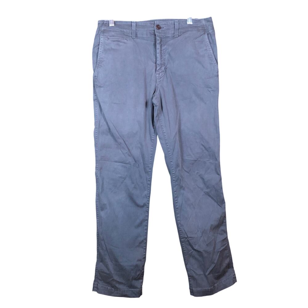 American Eagle Outfitters Mens Jeans Gray Denim Original Straight 33x32